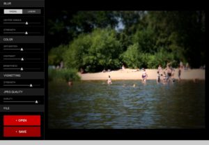 Abbildung 5: Der Tilt-Shift-Generator, eine Adobe-Air-Applikation