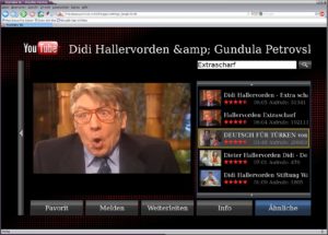 Abbildung 5: Auch der speziell für große Bildschirme gedachte Youtube-XL-Dienst lässt sich in Element OS per Mausklick starten.