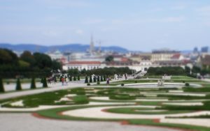 Wien, Belvedere Park in Fake-Miniatur