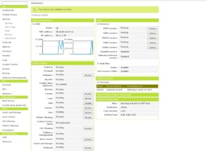 Das Dashboard von eBox