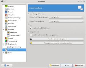 Gimp Einstellungen