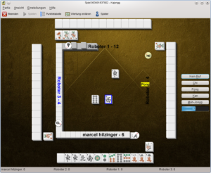 Das Vierspieler-Mahjongg 'Kajongg' ist ebenfalls neu in der KDE SC 4.5.