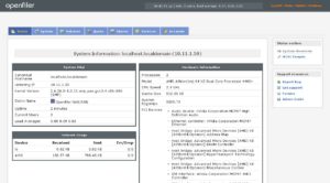 OpenFiler Web-Frontend