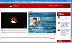 Paul Cormier, EVP und President Products and Technologies bei Red Hat stellte die Cloud-Strategie vor.
