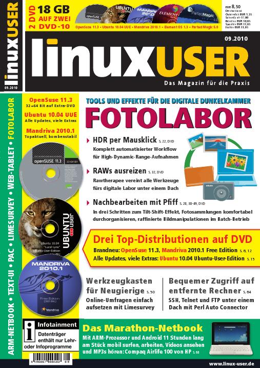 Heftcover LinuxUser 09/2010