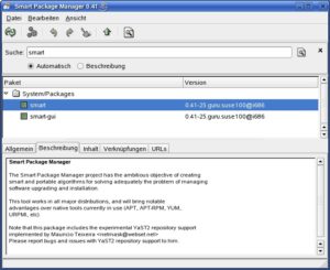 Abbildung 1: Der Paketmanager Smart bindet verschiedene Quellen problemlos unter Suse Linux ein.