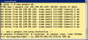 Abbildung 1: Mit Ping überprüfen Sie, ob ein Rechner erreichbar ist.