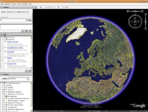 Abbildung 1: Google Earth zeigt Satellitenfotos in Zoomstufen von der Weltraumperspektive bis hin zu einzelnen Autos in einigen Regionen.