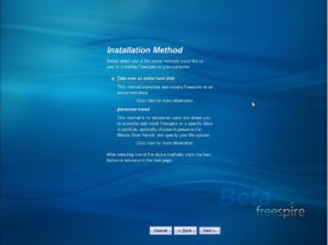 Abbildung 1: Bei der Installation von Freespire lässt sich die Einteilung der Festplatte auch von Anfängern problemlos bewältigen.