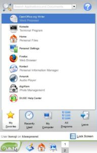 Abbildung 1: Ein Blick auf Neuheiten, wie das kommende KDE-Menu, werfen Sie am einfachsten in den Blogs der Entwickler.
