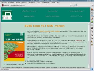 Abbildung 1: Es lohnt sich, zuerst einen Blick in die Dokumentation zu werfen, die auf der Startseite der DVD verlinkt ist.