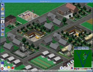 Abbildung 1: Lincity NG in Aktion: Strapazieren Sie am Anfang Ihr Budget über die Maßen, fressen die Zinsen die Gewinne auf.