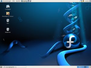 Abbildung 1: Ansprechendes Äußeres: Der Gnome-Desktop unter Fedora Core 6.