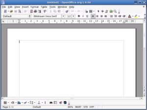 Abbildung 1: Was – das neueste Microsoft Word? Nein, hier präsentiert sich der Writer aus OpenOffice 2.0.