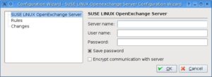 Abbildung 1: Die neueste KDE-Version 3.4 bietet unter anderem grafische Unterstützung bei der Groupware-Konfiguration mit dem Suse Linux Open Exchange Server.