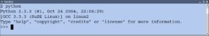 Abbildung 1: Der Python-Interpreter kennt einen interaktiven Modus, der sich gut zum Ausprobieren eignet.