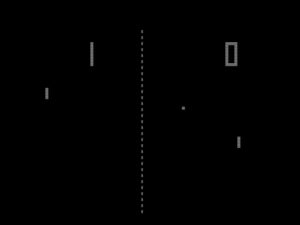 Abbildung 1: Ein Klassiker der Atari-Automaten: Pong.