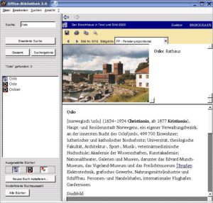Abbildung 1: Der "Brockhaus in Text und Bild" verfügt – abgesehen vom Zugriffsmedium – über wenig, was ihn von einem Lexikon in Papierform abheben würde.