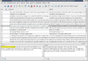 Abbildung 1: TMX Editor mit geöffnetem Translation Memory.