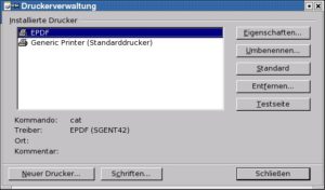 Abbildung 1: ExtendedPDF braucht einen eigenen Pseudo-Drucker (hier <code srcset=