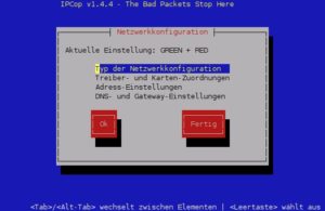 Abbildung 1: Die grafische Installationsoberfläche erleichtert das Setup des IPCop.