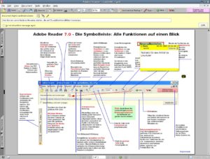 Abbildung 1: Der Acrobat Reader 7 bietet dem Anwender die Möglichkeit, einen Kommentar an ein PDF-Dokument anzuhängen.