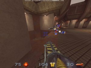 Abbildung 1: Der 3D-Egoshooter Nexuiz basiert auf einer modifizierten Quake1-Engine. Er läuft nativ unter Linux, braucht also keinen Windows-Emulator.