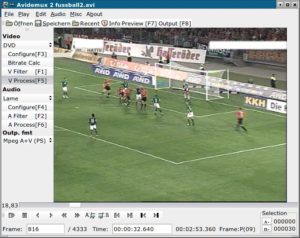 Abbildung 1: Avidemux fasst in einem übersichtlichen Interface alle Funktionen zusammen, die Sie für Videoschnitt und -kompression benötigen.