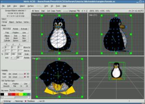 Abbildung 1: AC3D verdankt sein Aussehen dem Tk-Toolkit