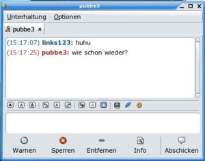 Abbildung 1: Chatten mit Gaim