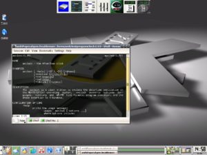Abbildung 1: KDE besitzt eine eigene Leiste für Afterstep-Applets.