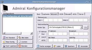 Abbildung 1: Admiral Linux verfügt über ein gelungenes Konfigurationsprogramm.