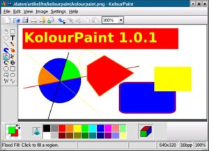 Abbildung 1: Kolourpaint ist das neue Malprogramm für KDE.