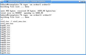 Abbildung 1: Der Schrägstrich entscheidet: Kopiert Rsync nur den Inhalt oder das Verzeichnis selbst?