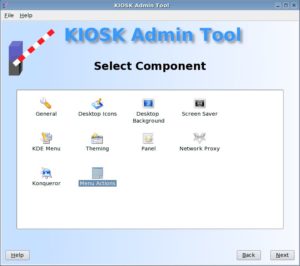 Abbildung 1: Die Einschränkungsmöglichkeiten sortiert Kiosk Tool nach Themen.