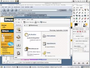 Abbildung 1: Userlinux beschränkt die Software-Auswahl auf das Wesentliche.