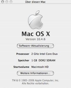Abbildung 1: Zwei Kerne in einem Prozessor auf Intel-Basis sorgen bei den neuen Macintosh-Rechnern für die richtige Power.