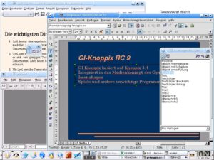 Abbildung 11: Für die Büroarbeit ist GI-Knoppix bestens gerüstet.