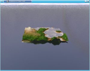 Abbildung 12: Terraform: Diese Landschaft wurde ausschließlich mit den bereits vorgegebenen Parametern erzeugt und in POV-Ray gerendet.
