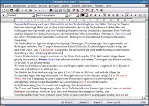 Abbildung 15: Will man in Textmaker mehrere Bearbeiter unter einen Hut bekommen, geht das behelfsmäßig über unterschiedliche Textfarben