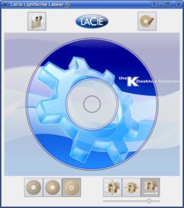 Abbildung 2: Hintergrundbilder lassen sich in Lightscribe Labeler beliebig skalieren.