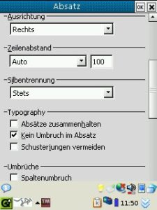 Abbildung 2: Textmaker arbeitet mit Vorlagen für Absätze und Zeichen.