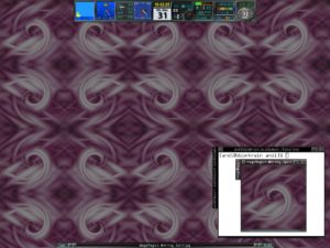 Abbildung 2: Das Muster im Fenster unten rechts als gekachelter und mehrfach gespielgelter Desktop-Hintergrund.