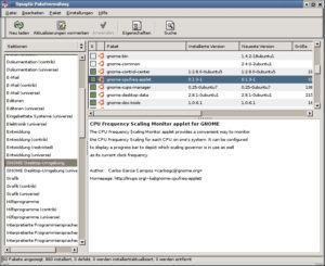 Abbildung 2: Der grafische Paket-Manager Synaptic kommt mit dem Debian-Paketsystem bestens zurecht.