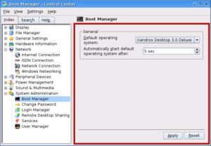 Abbildung 2: Xandros integriert die Systemkonfiguration ins KDE-Kontrollzentrum.