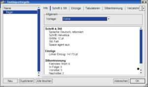 Abbildung 2: Importregeln vereinfachen den Import von RTF-Texten.