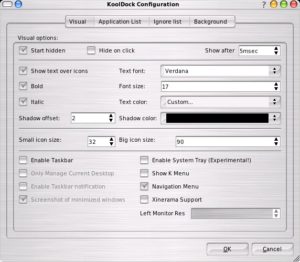Abbildung 2: In diesem Dialog legen Sie fest, ob KoolDock das KDE-Menü integriert.