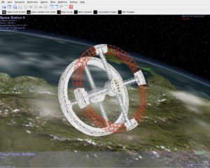 Abbildung 2: In den transparenten Bereich tippen Sie das Ziel Ihrer Reise ein. Mit der Tabulator-Taste lassen sich die Namen der angewählten Planeten vervollständigen, mit <code srcset=