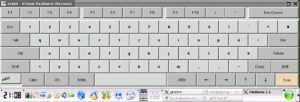 Abbildung 2: In der vergrößerten Variante lässt sich Xvkbd nicht nur mit dem Stift, sondern auch mit den Fingern via Touchscreen problemlos nutzen.