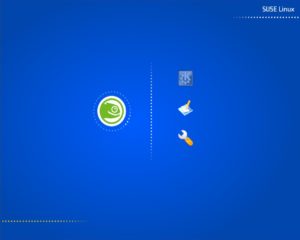 Abbildung 2: Zur Abwechslung wieder einmal in Blau: Der neue Look von Suse Linux 10.0.